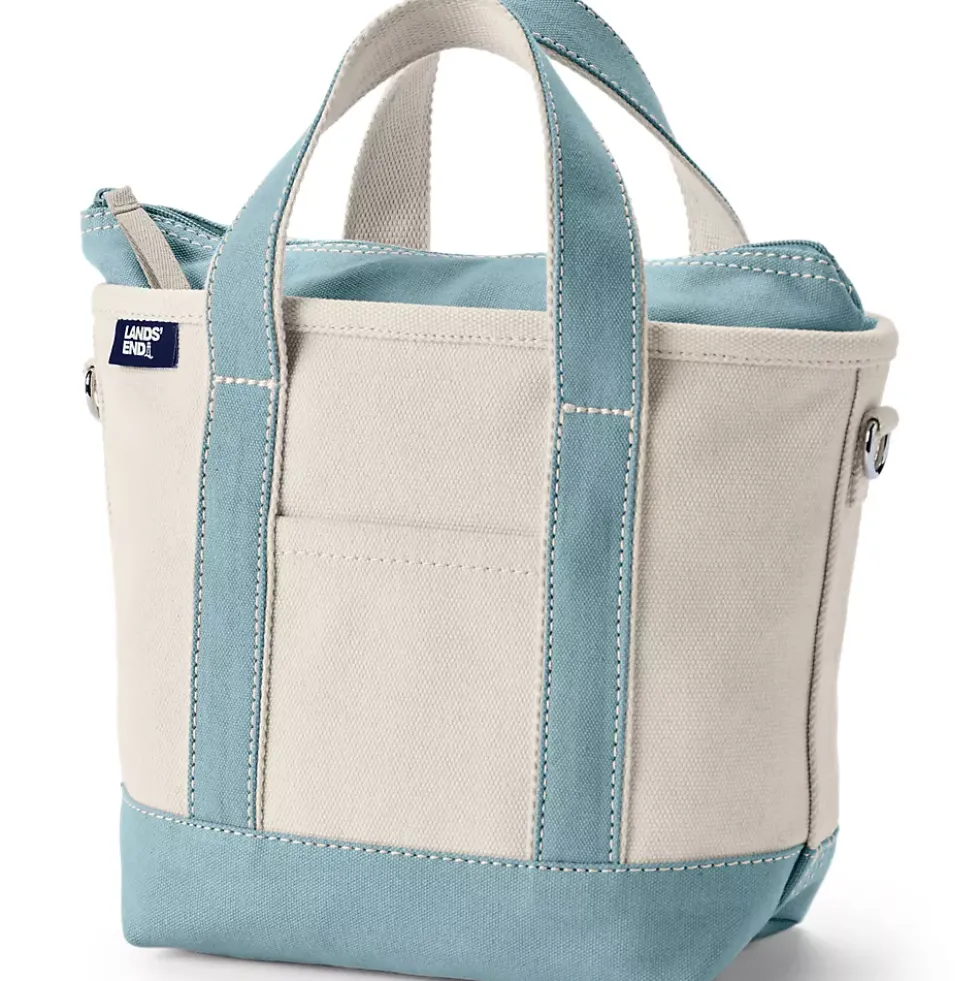 Medium 5 Pocket Open Top Canvas Tote Bag