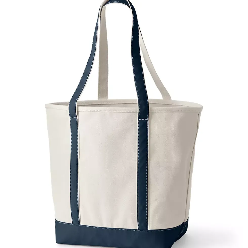 Medium 5 Pocket Open Top Canvas Tote Bag