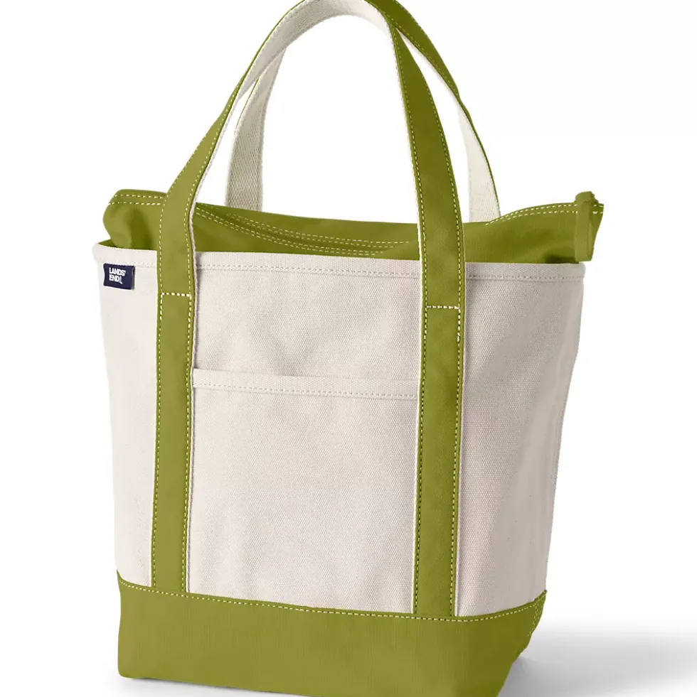 Medium 5 Pocket Open Top Canvas Tote Bag