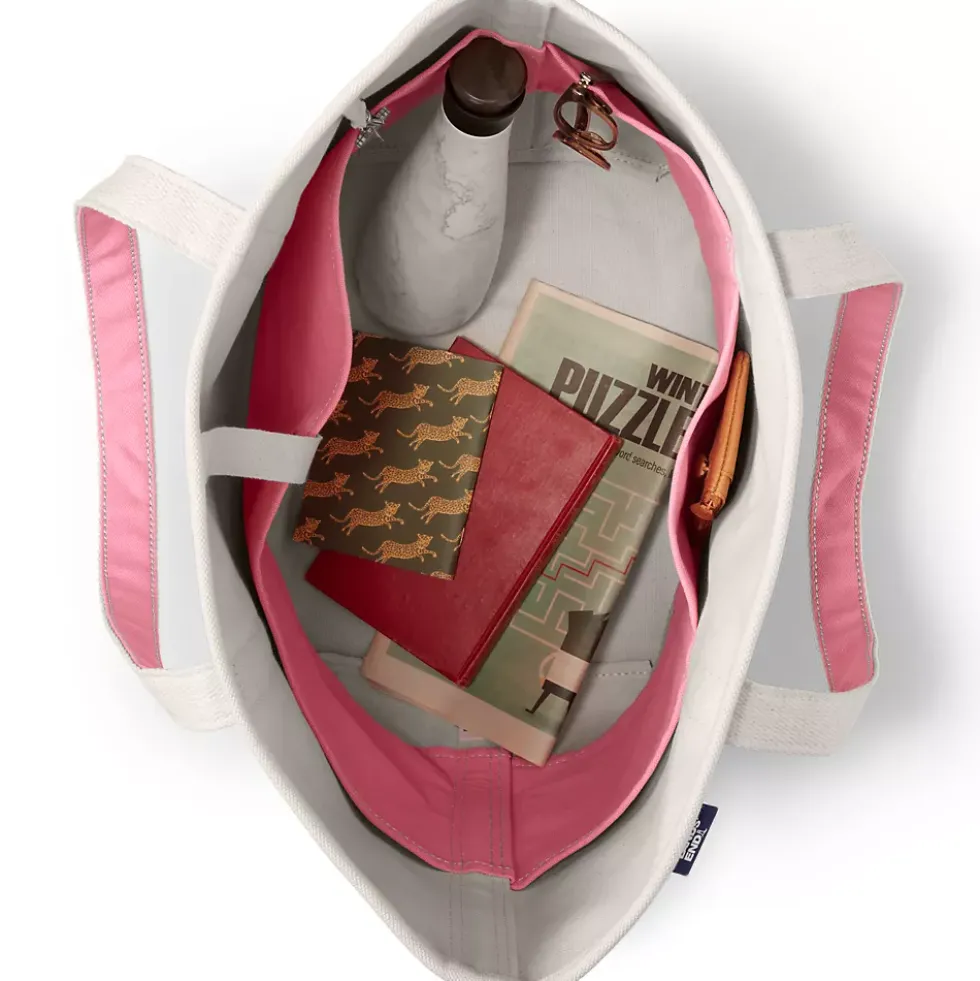 Medium 5 Pocket Open Top Canvas Tote Bag