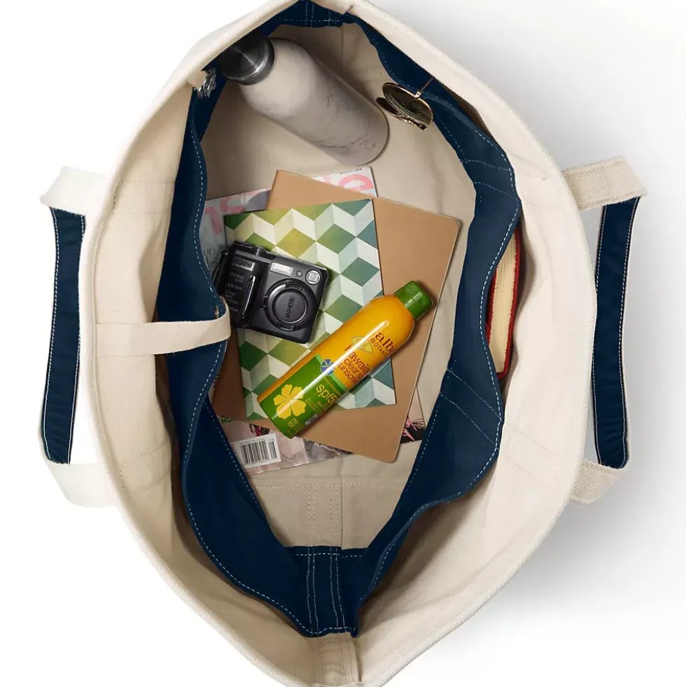 Medium 5 Pocket Open Top Canvas Tote Bag