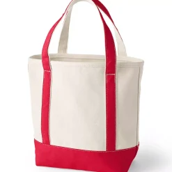Medium 5 Pocket Open Top Canvas Tote Bag