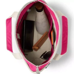 Medium 5 Pocket Open Top Canvas Tote Bag