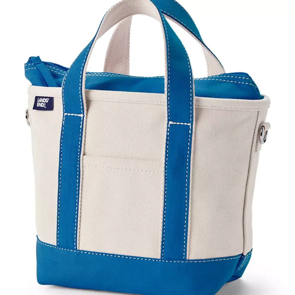 Medium 5 Pocket Open Top Canvas Tote Bag