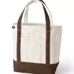 Medium 5 Pocket Open Top Canvas Tote Bag