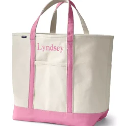 Medium 5 Pocket Open Top Canvas Tote Bag