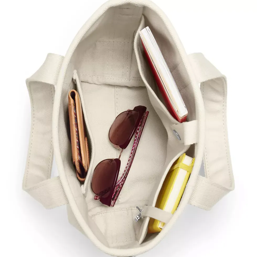 Medium 5 Pocket Open Top Canvas Tote Bag