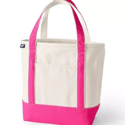 Medium 5 Pocket Open Top Canvas Tote Bag