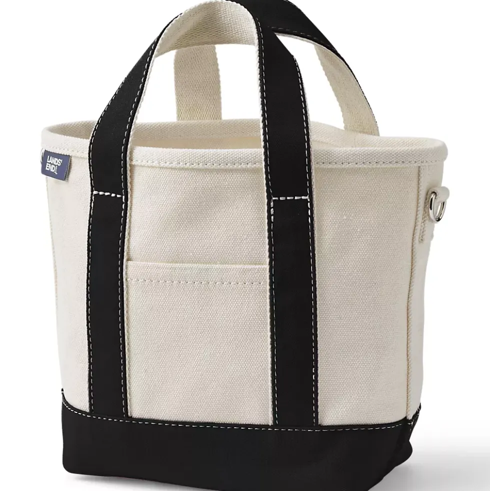 Medium 5 Pocket Open Top Canvas Tote Bag