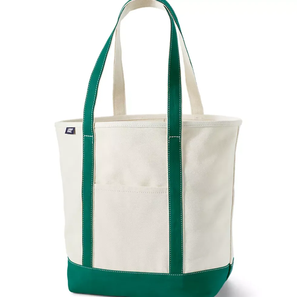 Medium 5 Pocket Open Top Canvas Tote Bag