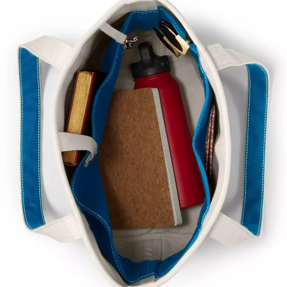 Medium 5 Pocket Open Top Canvas Tote Bag