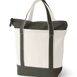 Medium 5 Pocket Open Top Canvas Tote Bag