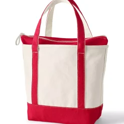 Medium 5 Pocket Open Top Canvas Tote Bag
