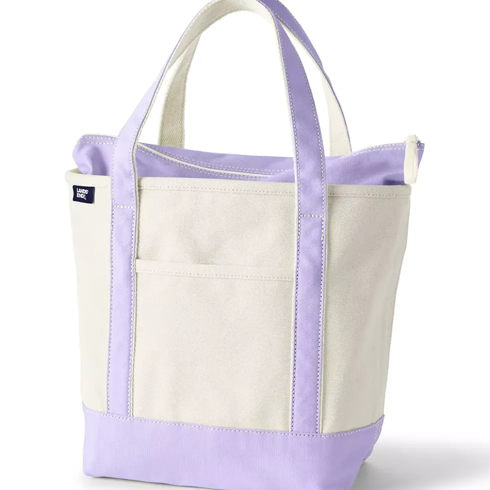 Medium 5 Pocket Open Top Canvas Tote Bag