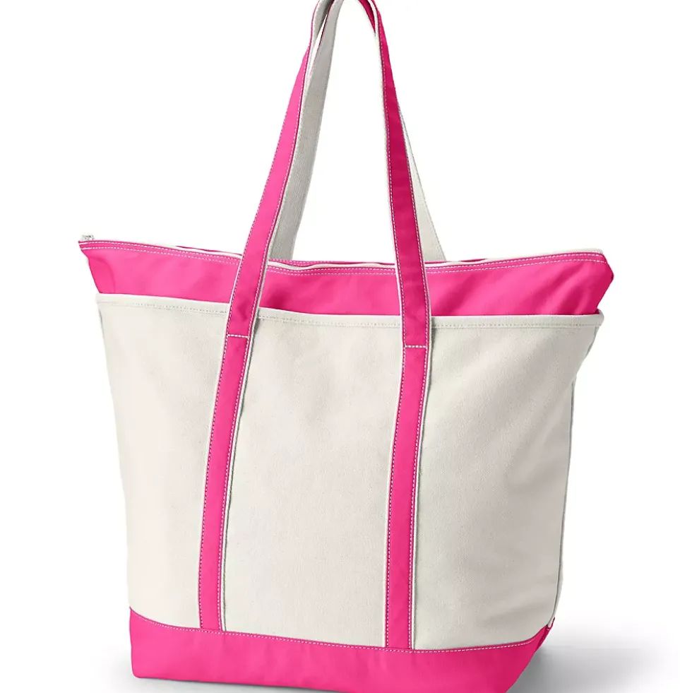 Medium 5 Pocket Open Top Canvas Tote Bag