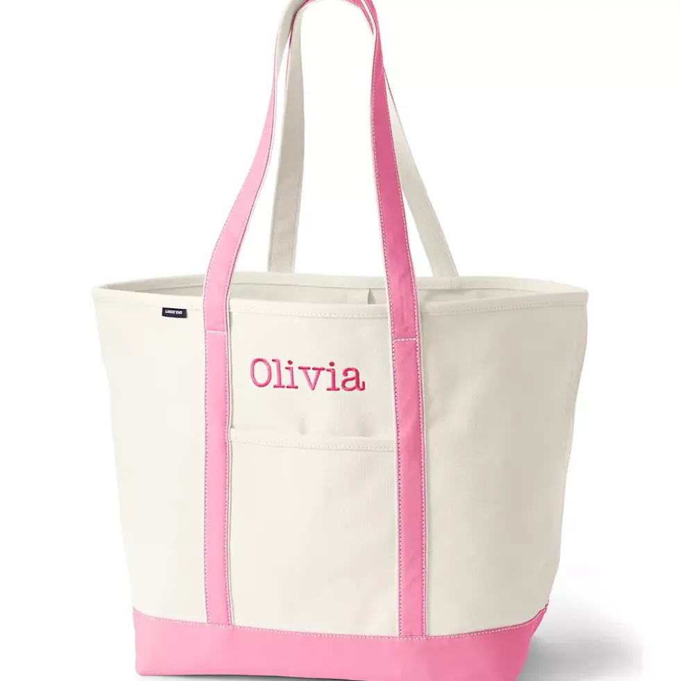Medium 5 Pocket Open Top Canvas Tote Bag
