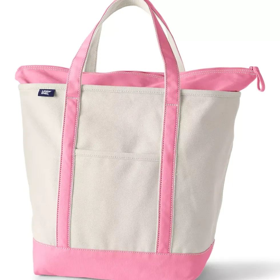 Medium 5 Pocket Open Top Canvas Tote Bag