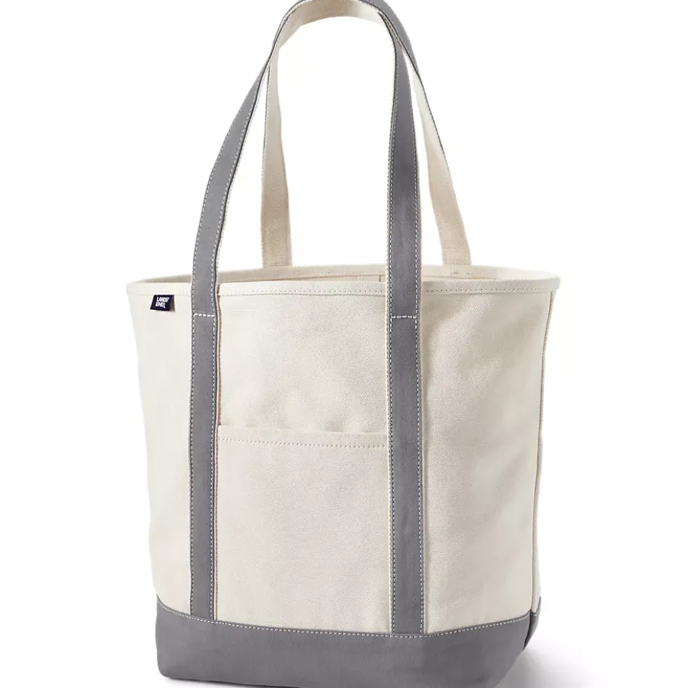 Medium 5 Pocket Open Top Canvas Tote Bag