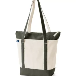 Medium 5 Pocket Open Top Canvas Tote Bag