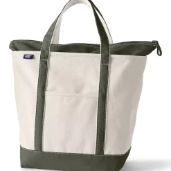 Medium 5 Pocket Open Top Canvas Tote Bag
