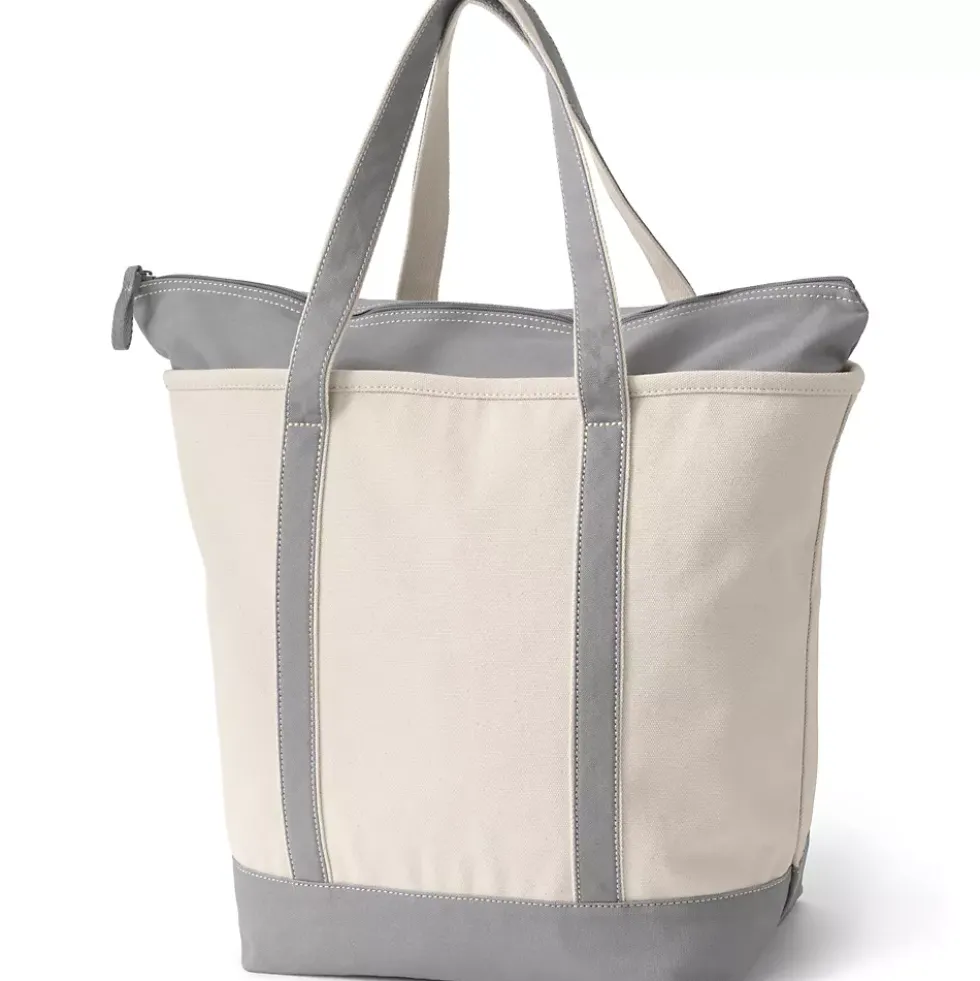 Medium 5 Pocket Open Top Canvas Tote Bag