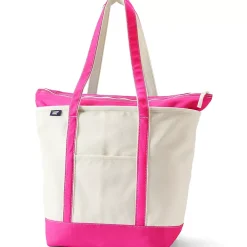 Medium 5 Pocket Open Top Canvas Tote Bag