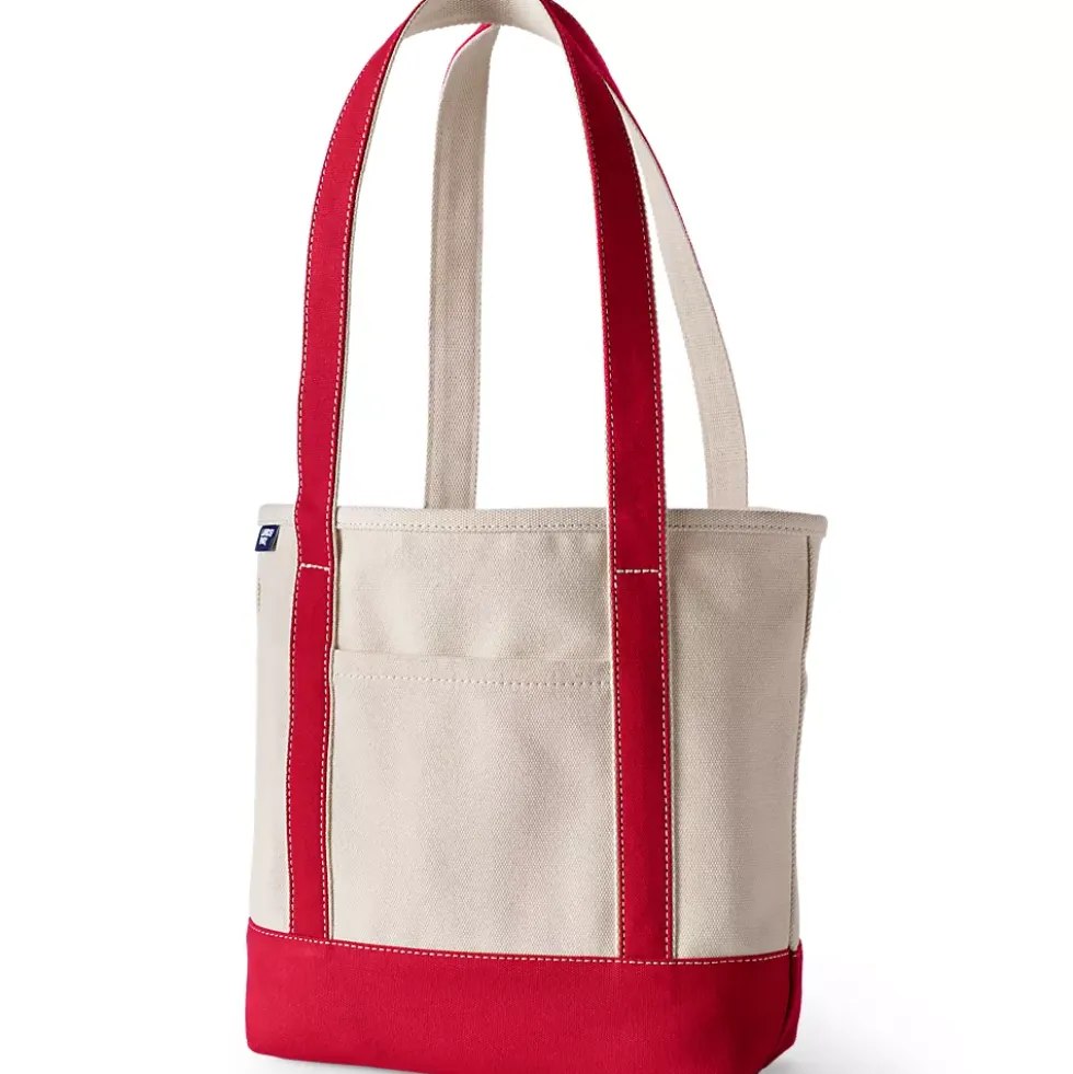 Medium 5 Pocket Open Top Canvas Tote Bag