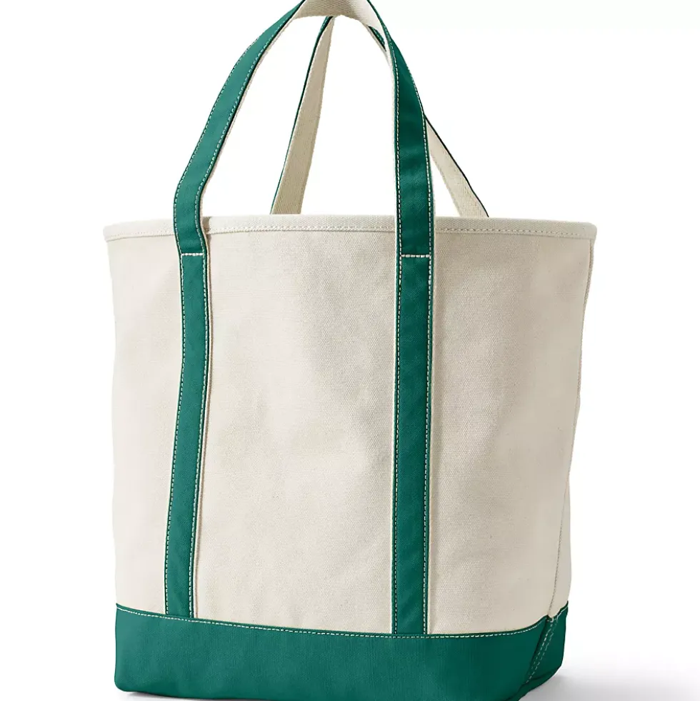 Medium 5 Pocket Open Top Canvas Tote Bag