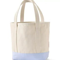 Medium Print 5 Pocket Open Top Canvas Tote Bag