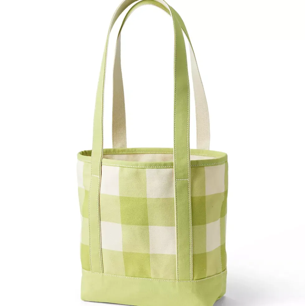 Medium Print 5 Pocket Open Top Canvas Tote Bag