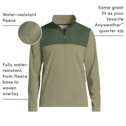 Men's Anyweather RainDefense Fleece Mixed Media Quarter Zip Pullover