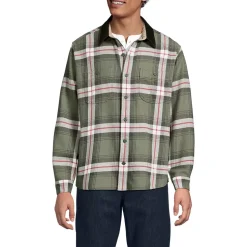 Men's Authentic Flannel Shirt with Corduroy Collar