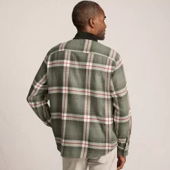 Men's Authentic Flannel Shirt with Corduroy Collar
