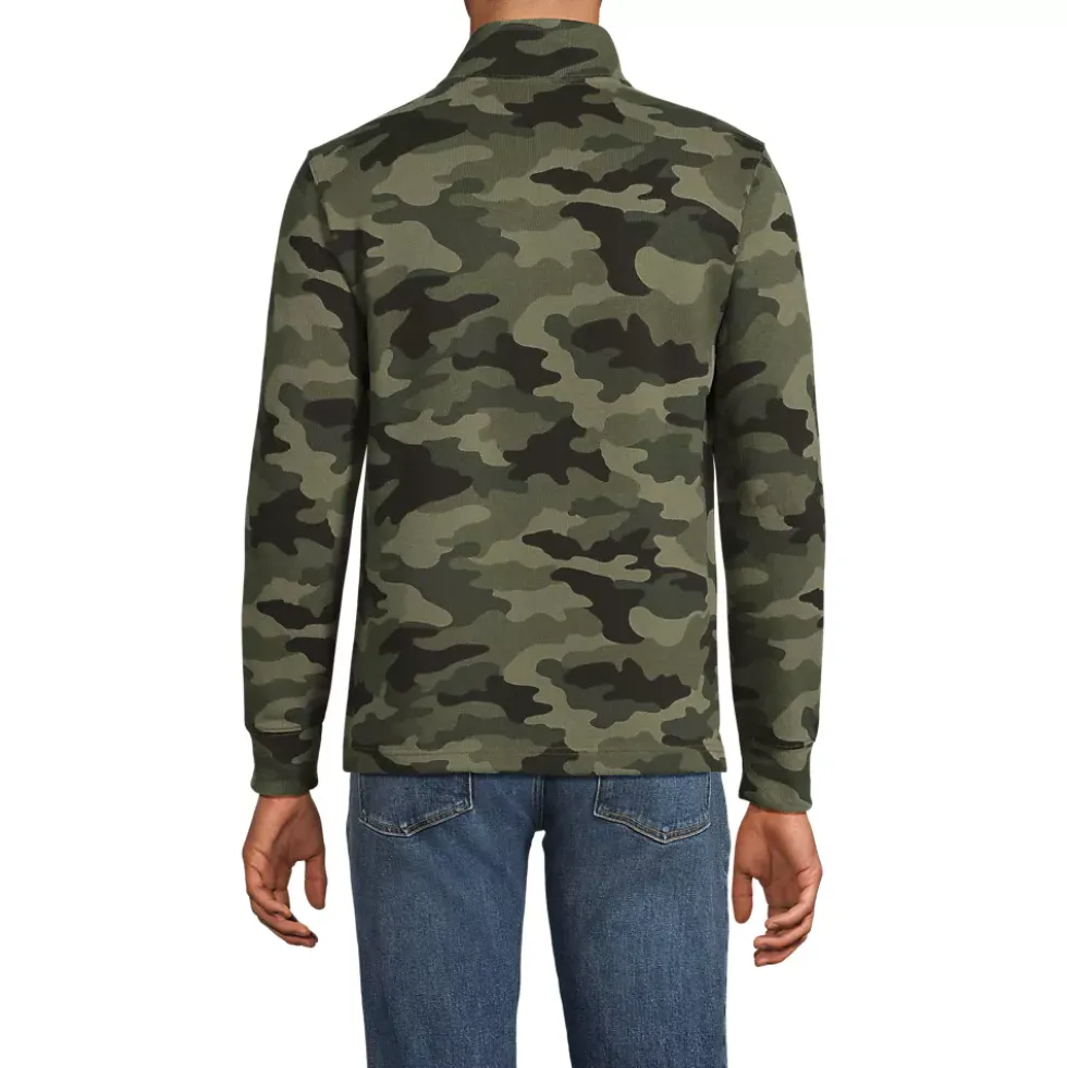 Men's Bedford Rib Casual Quarter Zip Pullover Sweater