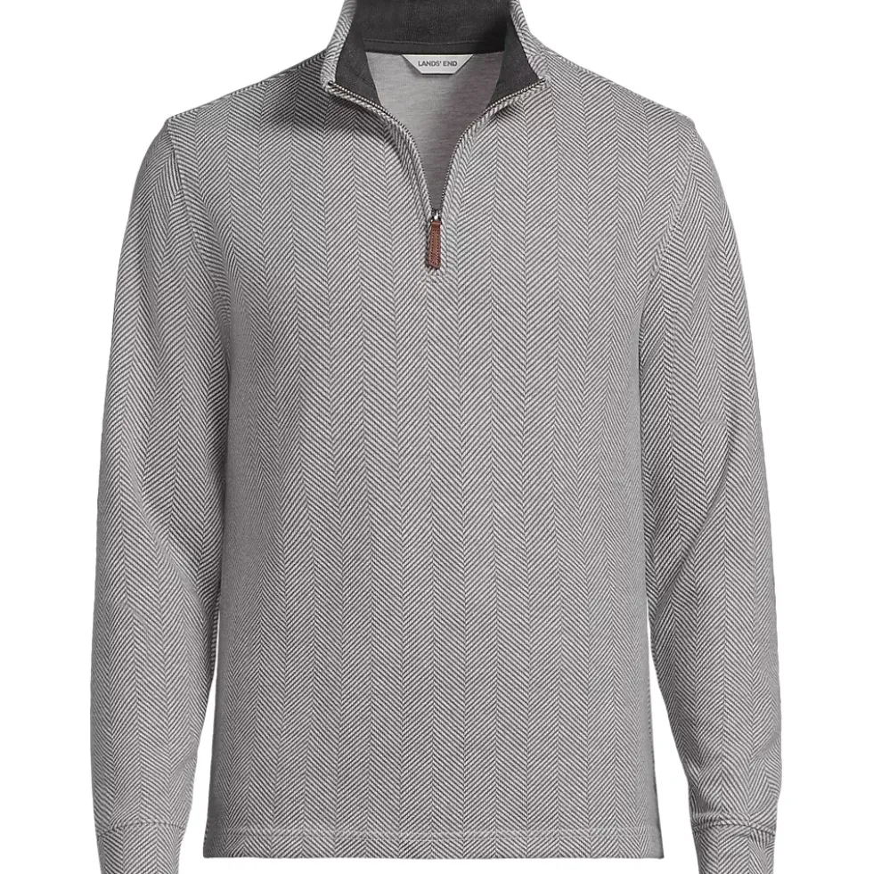 Men's Bedford Rib Casual Quarter Zip Pullover Sweater