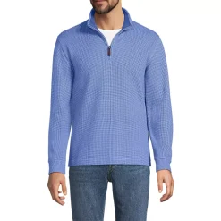 Men's Bedford Rib Casual Quarter Zip Pullover Sweater