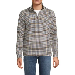 Men's Bedford Rib Casual Quarter Zip Pullover Sweater