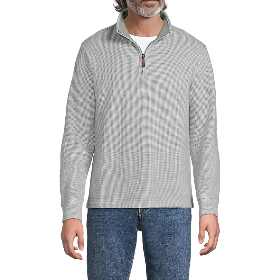 Men's Bedford Rib Casual Quarter Zip Pullover Sweater