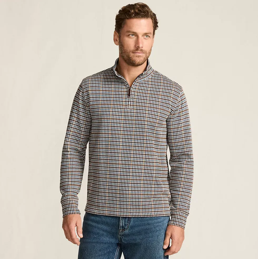 Men's Bedford Rib Casual Quarter Zip Pullover Sweater