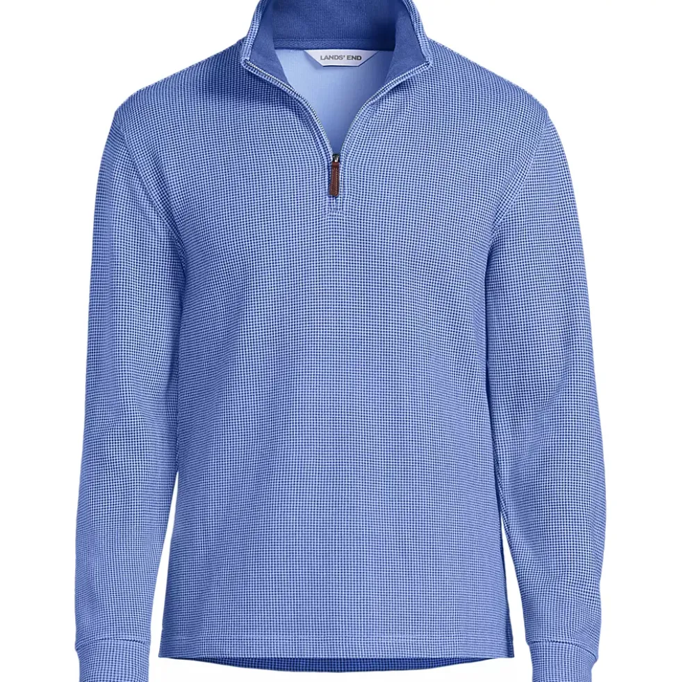 Men's Bedford Rib Casual Quarter Zip Pullover Sweater