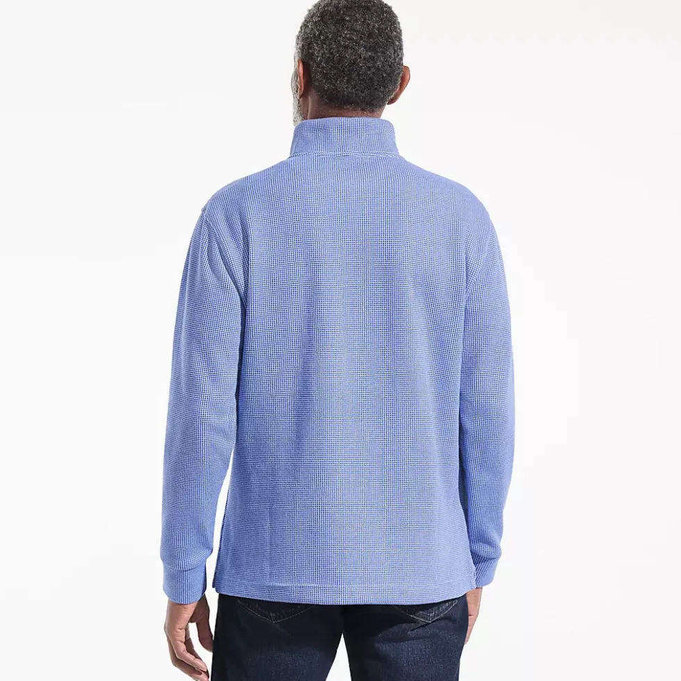 Men's Bedford Rib Casual Quarter Zip Pullover Sweater