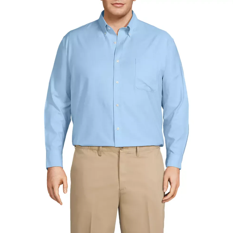 Men's Big and Tall No Iron Supima Cotton Oxford Dress Shirt