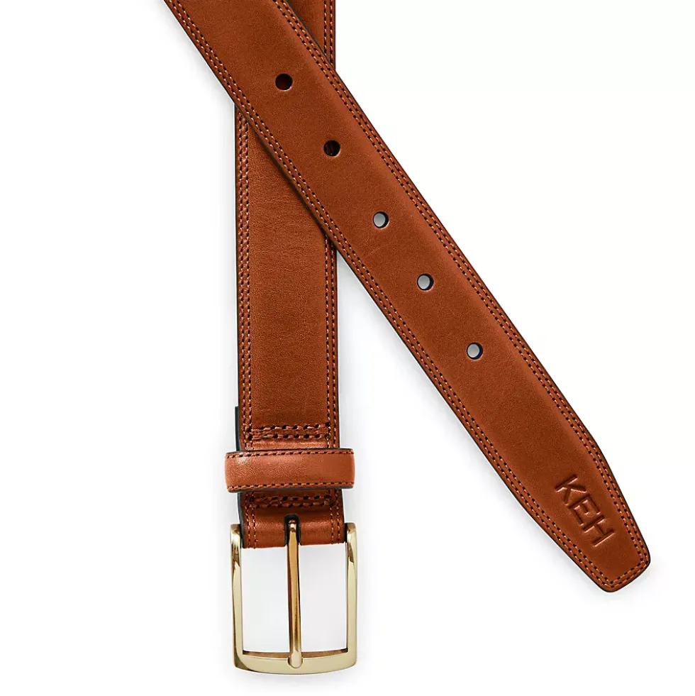 Men's Big Classic Leather Chino Belt