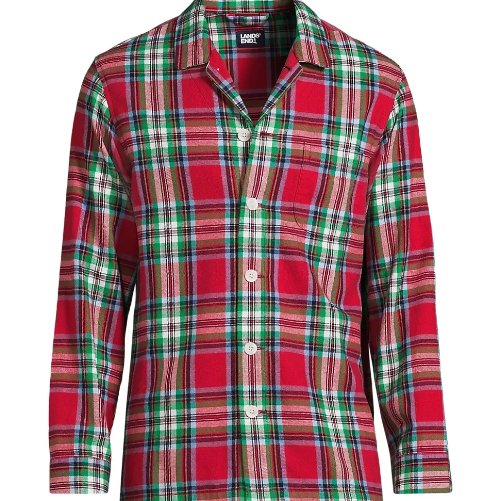 Men's Classic Fit Flannel Pajama Shirt