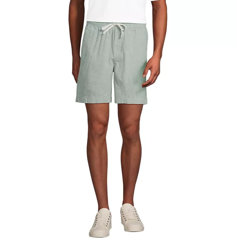 Men's 7" Classic Fit Linen Blend Deck Short