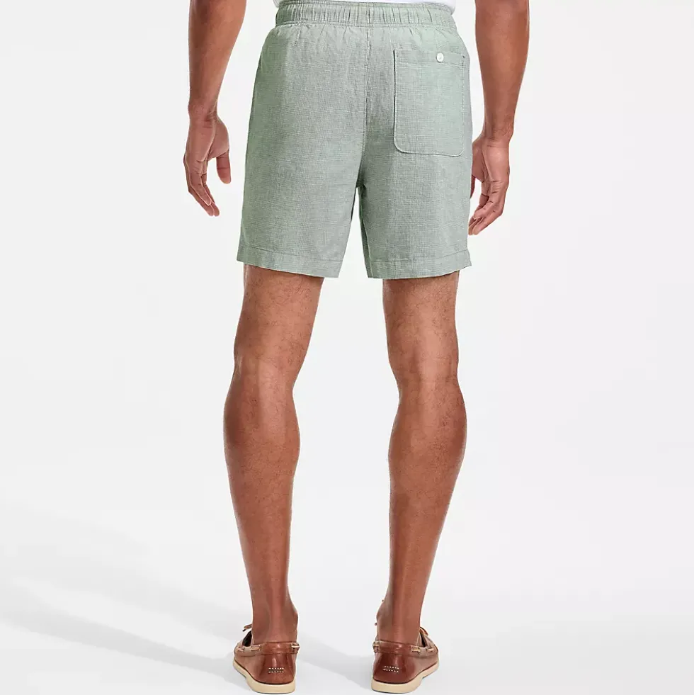 Men's 7" Classic Fit Linen Blend Deck Short