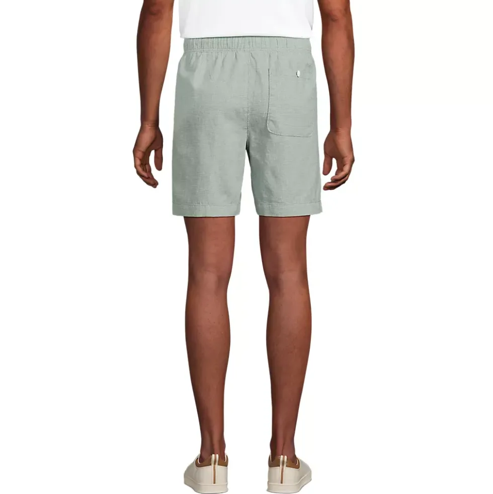 Men's 7" Classic Fit Linen Blend Deck Short
