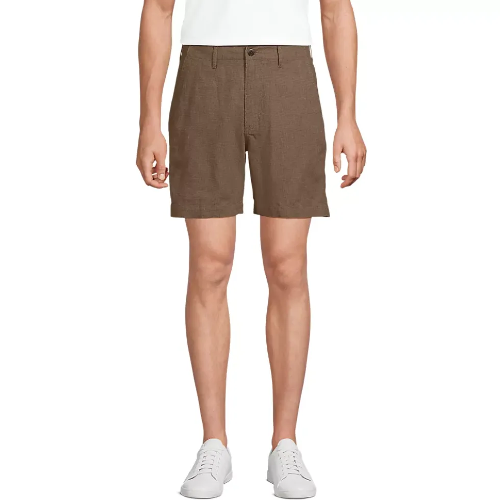Men's 7" Classic Fit Linen Cotton Short
