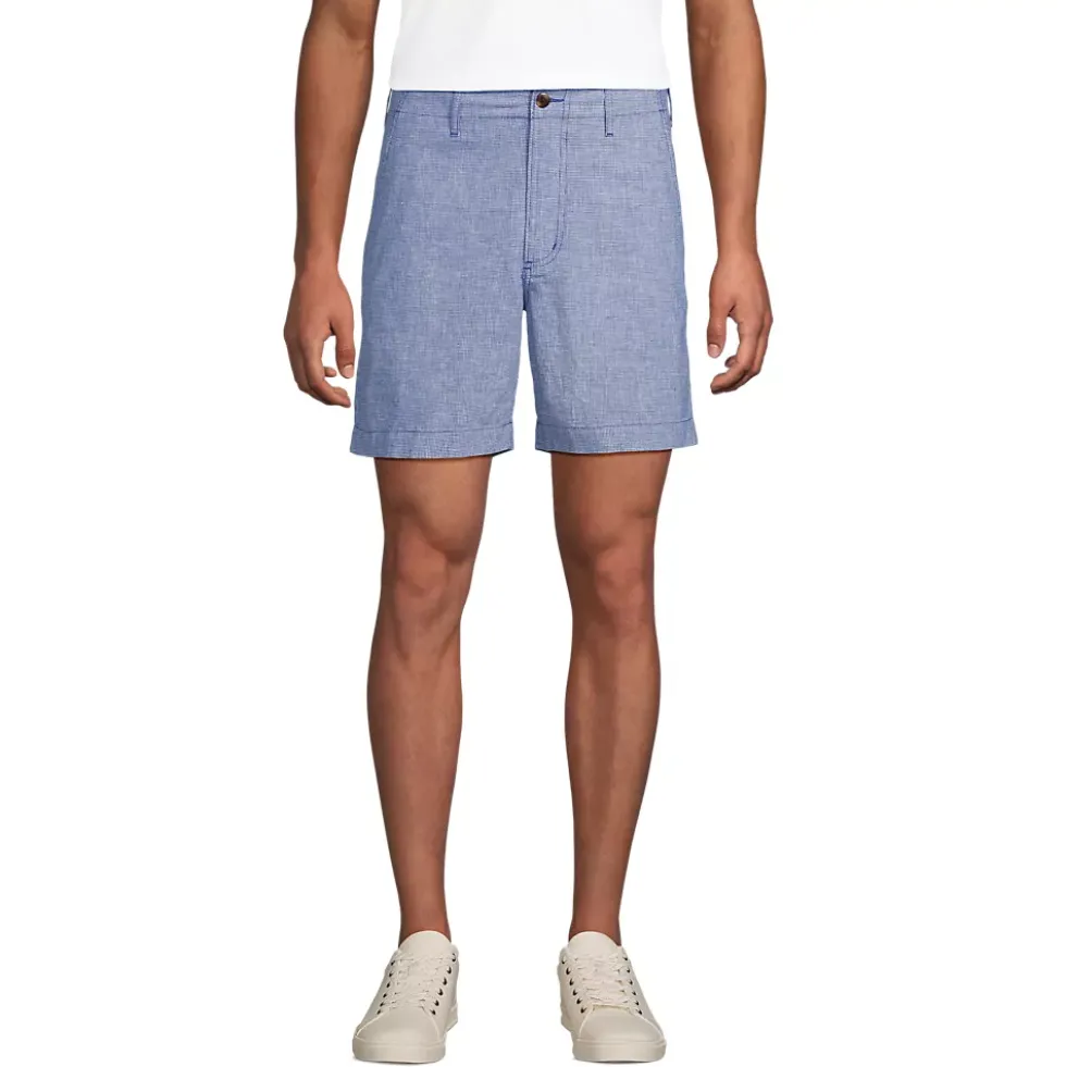 Men's 7" Classic Fit Linen Cotton Short