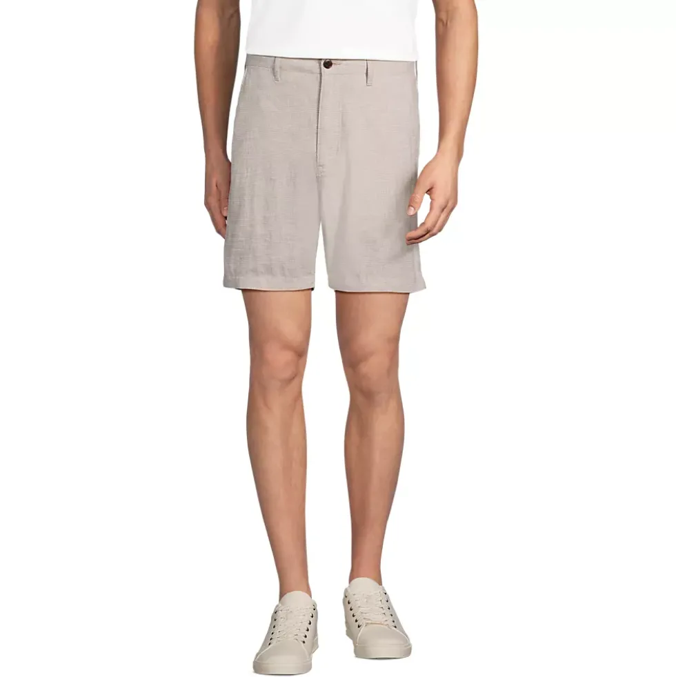 Men's 7" Classic Fit Linen Cotton Short